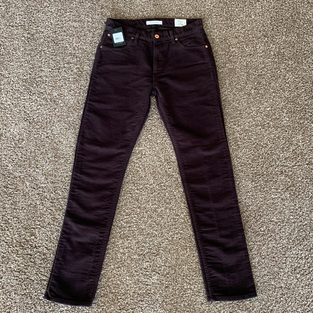 Billy Reid Moleskin Jean - Size 30 - BLK Walnut